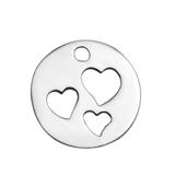 Stainless Steel Polished Small Charms T151 VNISTAR Steel Small Charms