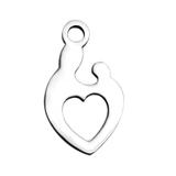 Stainless Steel Polished Small Charms T175 VNISTAR Steel Small Charms