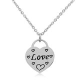 Steel Charm Necklace T216N1 VNISTAR Stainless Steel Charm Necklaces