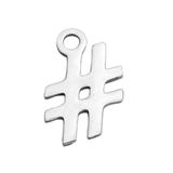 Stainless Steel Polished Small Charms T217 VNISTAR Steel Small Charms