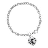 Steel Charm Bracelet T218B1 VNISTAR Steel Charm Bracelets