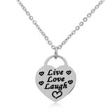 Steel Charm Necklace T219N1 VNISTAR Stainless Steel Charm Necklaces
