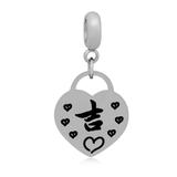 Steel Dangle Charms T223P VNISTAR Stainless Steel European Beads