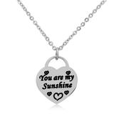 Steel Charm Necklace T225N1 VNISTAR Stainless Steel Charm Necklaces