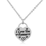 Steel Charm Necklace T229N1 VNISTAR Stainless Steel Charm Necklaces