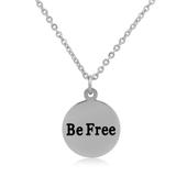 Steel Charm Necklace T266N1 VNISTAR Stainless Steel Charm Necklaces