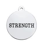 Stainless Steel Pendant with Back Laser Words T297 VNISTAR Steel Laser Words Charms