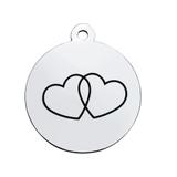 Stainless Steel Pendant with Back Laser Words T305 VNISTAR Steel Laser Words Charms
