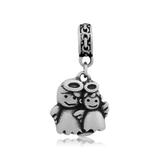 Steel Dangle Charms T305P VNISTAR Stainless Steel European Beads