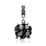 Steel Dangle Charms T321P VNISTAR Stainless Steel European Beads