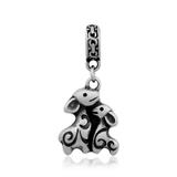 Steel Dangle Charms T323P VNISTAR Stainless Steel European Beads