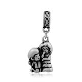 Steel Dangle Charms T327P VNISTAR Stainless Steel European Beads