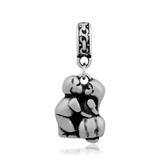 Steel Dangle Charms T328P VNISTAR Stainless Steel European Beads