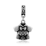Steel Dangle Charms T334P VNISTAR Stainless Steel European Beads