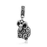 Steel Dangle Charms T349P VNISTAR Stainless Steel European Beads