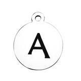 Stainless Steel Pendant with Back Laser Words T392-A VNISTAR Steel Laser Words Charms