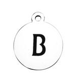 Stainless Steel Pendant with Back Laser Words T392-B VNISTAR Steel Laser Words Charms