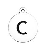 Stainless Steel Pendant with Back Laser Words T392-C VNISTAR Stainless Steel Charms