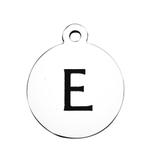 Stainless Steel Pendant with Back Laser Words T392-E VNISTAR Steel Laser Words Charms