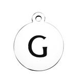 Stainless Steel Pendant with Back Laser Words T392-G VNISTAR Steel Laser Words Charms