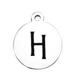 Stainless Steel Pendant with Back Laser Words T392-H VNISTAR Stainless Steel Charms