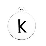 Stainless Steel Pendant with Back Laser Words T392-K VNISTAR Steel Laser Words Charms