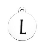 Stainless Steel Pendant with Back Laser Words T392-L VNISTAR Steel Laser Words Charms
