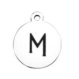 Stainless Steel Pendant with Back Laser Words T392-M VNISTAR Steel Laser Words Charms