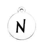 Stainless Steel Pendant with Back Laser Words T392-N VNISTAR Stainless Steel Charms