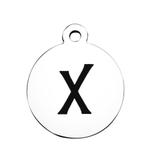 Stainless Steel Pendant with Back Laser Words T392-X VNISTAR Steel Laser Words Charms