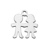 Stainless Steel Polished Charms T415 VNISTAR Steel Small Charms