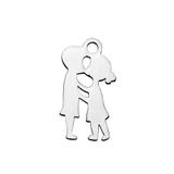 Stainless Steel Polished Charms T418 VNISTAR Steel Small Charms