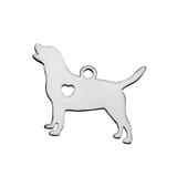 Stainless Steel Polished Charms T431 VNISTAR Steel Small Charms
