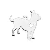 Stainless Steel Polished Charms T433 VNISTAR Steel Small Charms