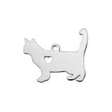 Stainless Steel Polished Charms T437 VNISTAR Steel Small Charms