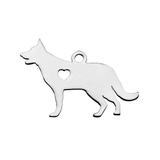 Stainless Steel Polished Charms T439 VNISTAR Steel Small Charms