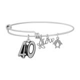 Steel Charm Bangle T458BA VNISTAR Bangles