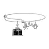 Steel Charm Bangle T463BA VNISTAR Bangles