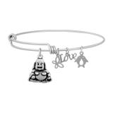 Steel Charm Bangle T467BA VNISTAR Bangles