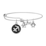 Steel Charm Bangle T476BA VNISTAR Bangles