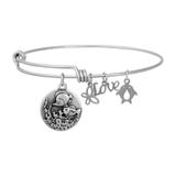 Steel Charm Bangle T483BA VNISTAR Bangles