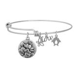 Steel Charm Bangle T484BA VNISTAR Bangles