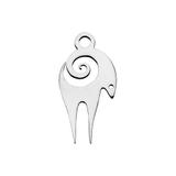 Stainless Steel Polished Charms T485 VNISTAR Metal Charms