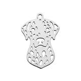 Stainless Steel Polished Charms T498 VNISTAR Steel Small Charms