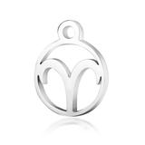 High Polished Stainless Steel Zodiac Charms T505-1 VNISTAR Metal Charms