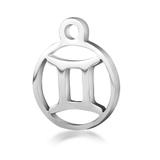 High Polished Stainless Steel Zodiac Charms T505-3 VNISTAR Metal Charms
