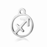 High Polished Stainless Steel Zodiac Charms T505-9 VNISTAR Stainless Steel Charms