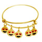 Steel Emoji Charms Bangle VBA004 VNISTAR Emoji Steel Bangles