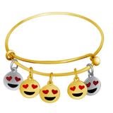 Steel Emoji Charms Bangle VBA005 VNISTAR Bangles