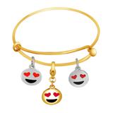 Steel Emoji Charms Bangle VBA008 VNISTAR Emoji Steel Bangles